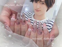 プティネイル 池袋(Puty Nail)/ガーリーフレンチ×ラメネイル