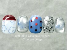 クレオ 中目黒店(Cleo)/ドット&フラワーネイル