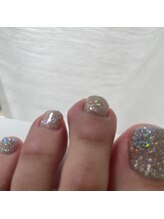 エーレネイル 梅田 中崎町(ehre nail)/フット/ラメネイル