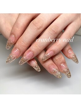 クランベリーネイル 代官山 恵比寿(cranberry nail)/アクリルスカルプ　ラメグラ♪