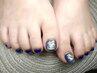 【Foot】《オフ無料》アート2本★シンプルネイル　¥7,000-
