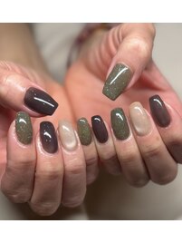 美爪ワンカラー/アースカラー