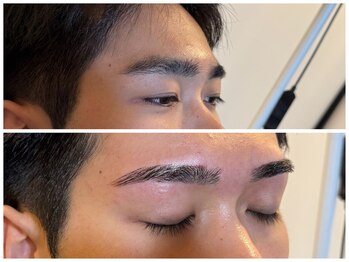 スリーピース(3Peace)/ストレートアーチ眉Before/After