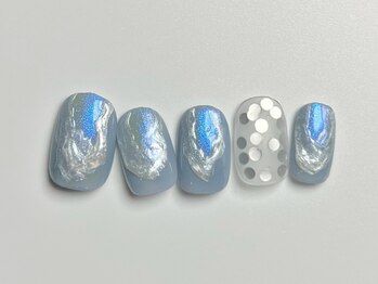 クレモアネイル 池袋西口店(CLEMORE NAIL)/オーロラパールうるうるネイル