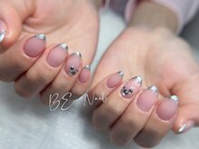 ビーネイル 新松戸(BE NAIL)/ギラギラフレンチネイル