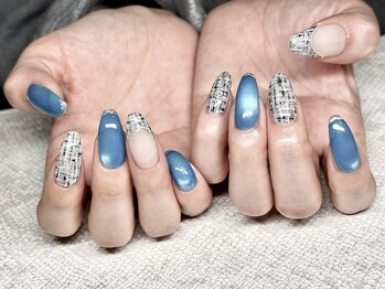 ティー クリア ネイルアンドアイラッシュ 中島店(T.Clear Nail & Eyelash)/ツイードネイル