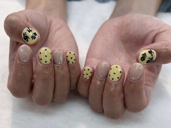 グランビューティー 東静岡池田店(gran beauty)/イエロー×ブラックネイル★