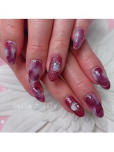 カラーリリー 恵比寿(Calla lily)/キラキラタイダイネイル