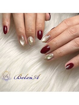 ベルシア(BelxiA)/ボルドー×シェルネイル