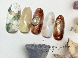 かわいいモコモコ淡色フラワー