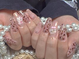 豹柄ネイル/持ち込み/新宿