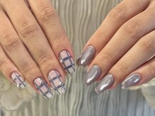 ティーエヌ 紙屋町(tn)/チェック＊マグネットネイル