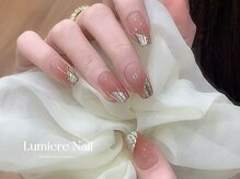 ルミエール ネイル モンナカ(Lumiere Nail Monnaka)/ボルドー/ツイード/ブラウン