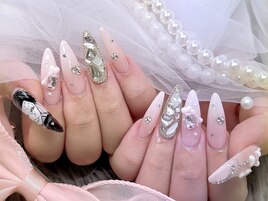 痛ネイル 推しネイル ピンク