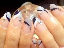 ネイルサロンオーパス(OPUS)/プッチ柄風☆フレンチ