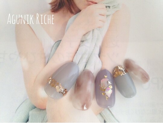 2025年冬】べっ甲 ブルーのネイルデザイン集｜人気順｜ホットペッパー  