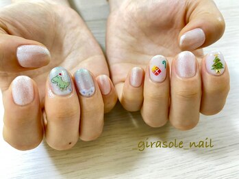 ジラソーレ(girasole)/手描きイラストネイル