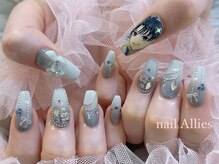 アリーズ(Allies)/水色痛ネイル