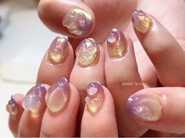 ダブルグラデーション×ミラー