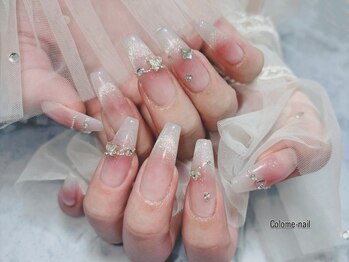 コロミネイル(colome nail)の写真/爪が弱くてお悩みの方にもオススメ◎1本~OK!チップ長さだし・スカルプも★大人気のマグネットのも豊富♪