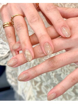 グレースネイルファクトリー(grace'nail factory)の写真/【シンプル好き・ネイル初めての方へ】丁寧なケアで自爪を育てながらスタートできるメニューです♪