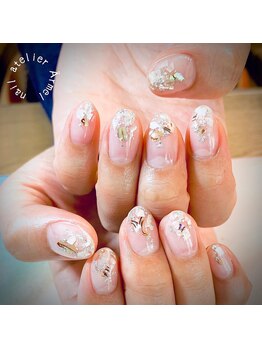 ネイルアトリエ エルメル(nail atelier Armel)/クラッシュシェル☆