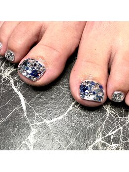 トータルビューティーサロン クレアクチュール(CREA COUTURE)/blue kirakira foot