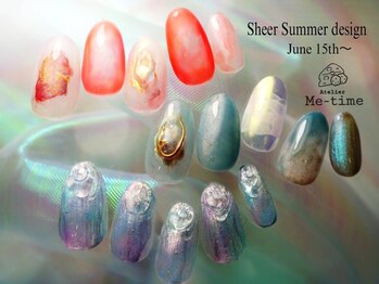 アトリエ ミータイム(Atelier Me-time)/透け感夏ネイル