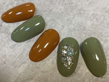 ネイルテリア ココ(nailterior COCO)/★ワンカラー+アート2本