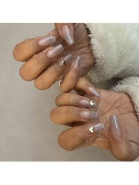 ラメグラデーション/グレー/ラメ