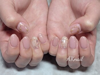 エーケーネイル(AKnail)/マグネットアート／ピンク