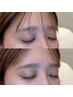 【ナチュラル垢抜け眉で印象チェンジ】アイブロウワックス＋パーマ