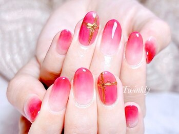 シンプルアートのseasonネイル