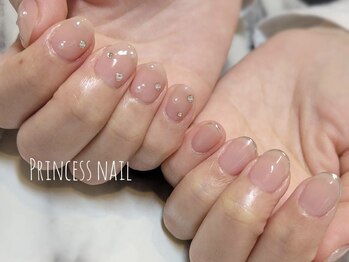 プリンセスネイル(Princess nail)/ストーンミラーちぐはぐ　9,100