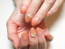 プルメリア(Plumeria)/【ハンド】ヌーディー×パール