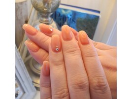 シンプル　ワンカラーネイル