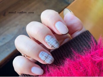 ネイルサロン ソウ 心斎橋店(Nail Salon Sou)/チェックネイル