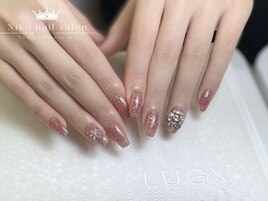 クリスマス/冬ネイル/ツイード