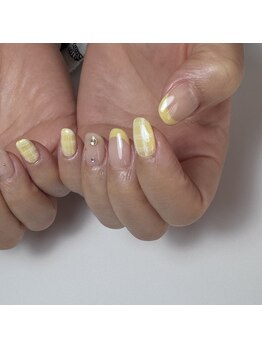 イエロー×チェック