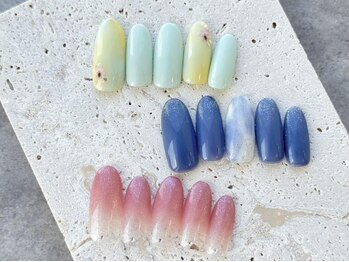 ネイルエルーシェ 立川店(Nail Ercher)の写真/【お爪に優しいパラジェル有♪】季節やトレンドに合わせた上品デザインでいつでも好印象の美しい手元に☆