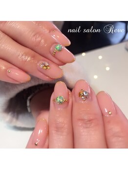 ネイルサロン レーヴ(NAIL SALON REVE)/春カラー♪シンプルネイル