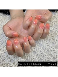 ジェルワンカラー＋追加アート