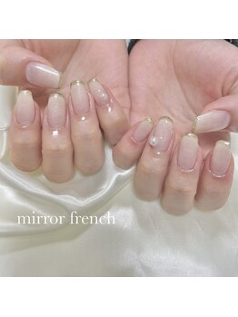 イフネイル(if nail)/◇ミラーフレンチ◇