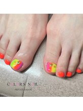 カラーズ ネイル アンド アイ(COLOR'S NAIL&EYE)/フット親指アート