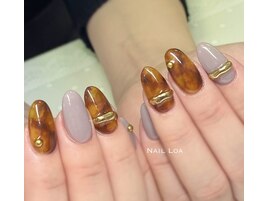 べっこう柄ネイル