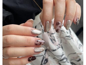 ランダネイル(LANDA. nail)/ニュアンス×マグネットネイル
