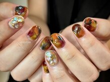 ルカ 原宿(lux)/メンズネイル × 紅葉