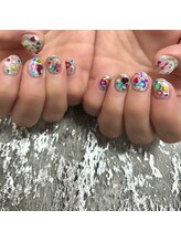 エムスタイル(Mstyle)/《ハンド》キラキラハートネイル