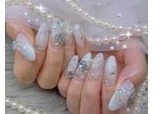 ネイル アリーズ セカンド(nail Allies 2nd)/推しネイル イニシャル 水色