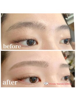 ビビデバビデ(Vivide Vavide)/【眉】平行アーチ眉